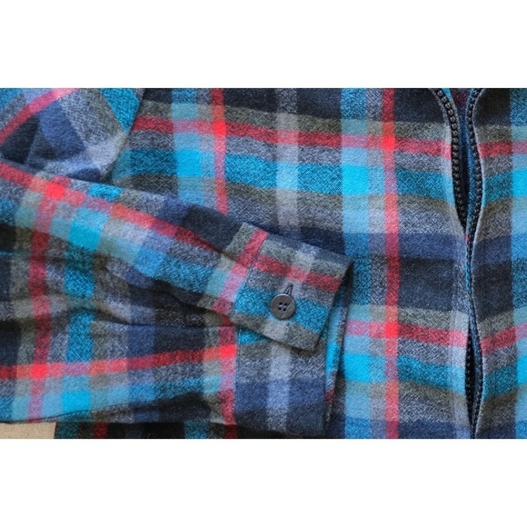 Yohji Yamamoto - AW02 Wool Flannel Dual-Zip Plaid Shirt Jacket - Picture 4 of 15
